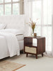 Rattan Elegance Series Mango Wood & Cane Bedside Table 77